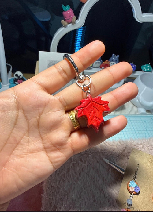 Autumn leaves keychains