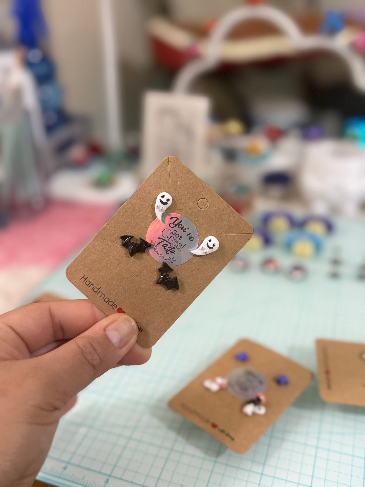Halloween cute stud earrings