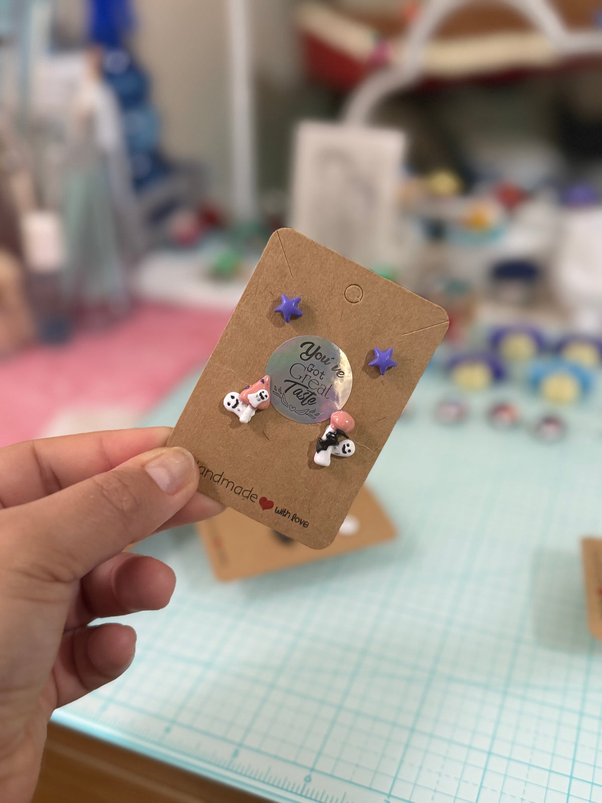 Halloween cute stud earrings