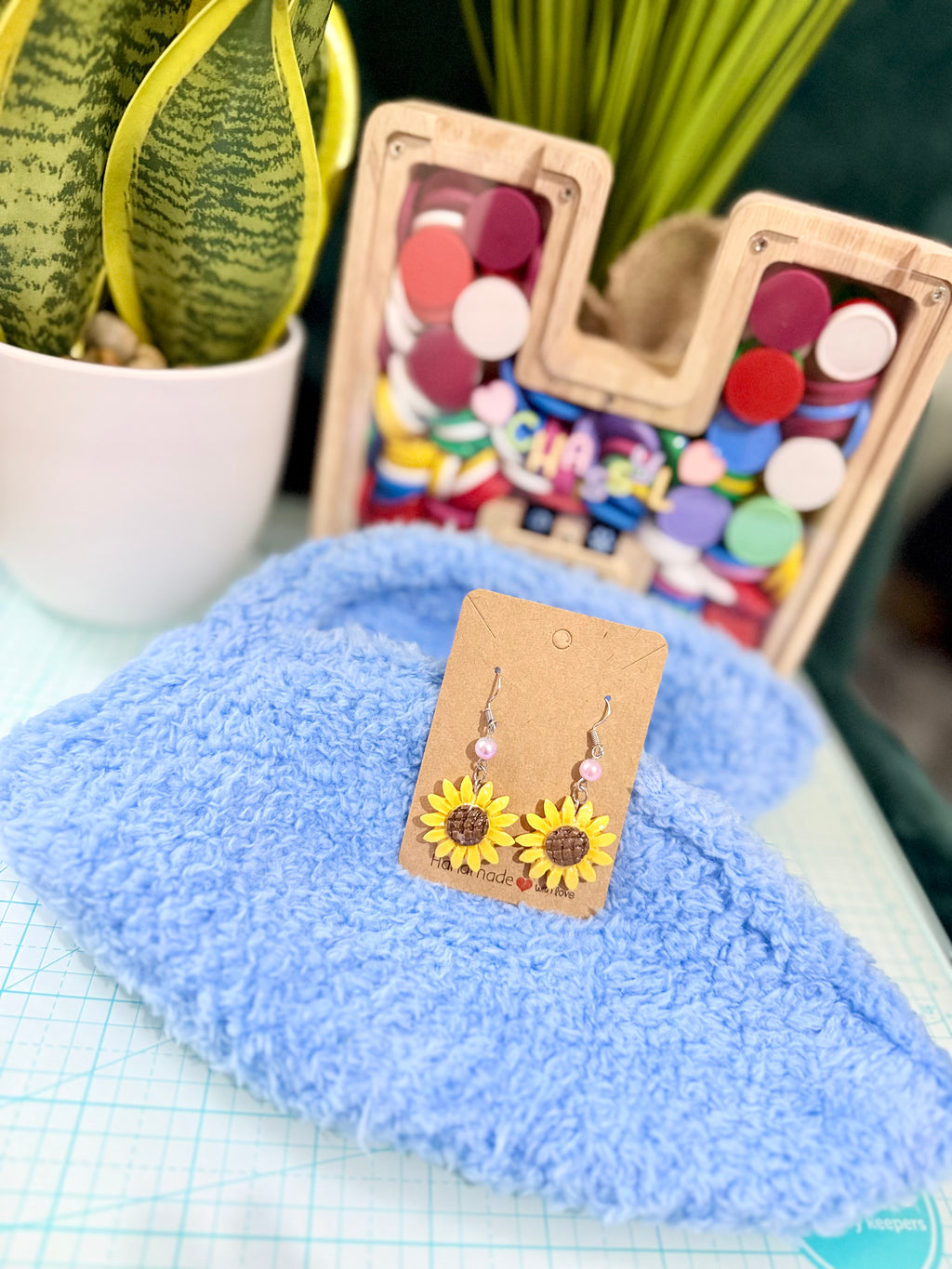 Sunflower earrings 🌼
