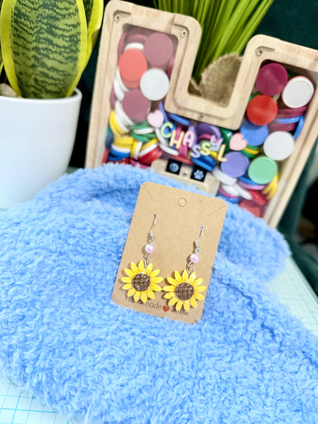Sunflower earrings 🌼