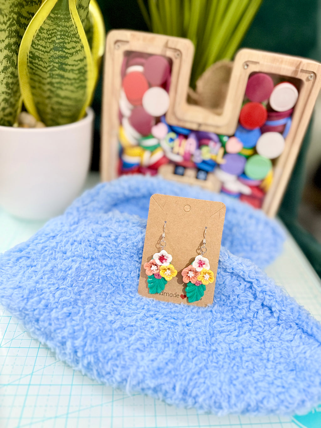 Flower earrings