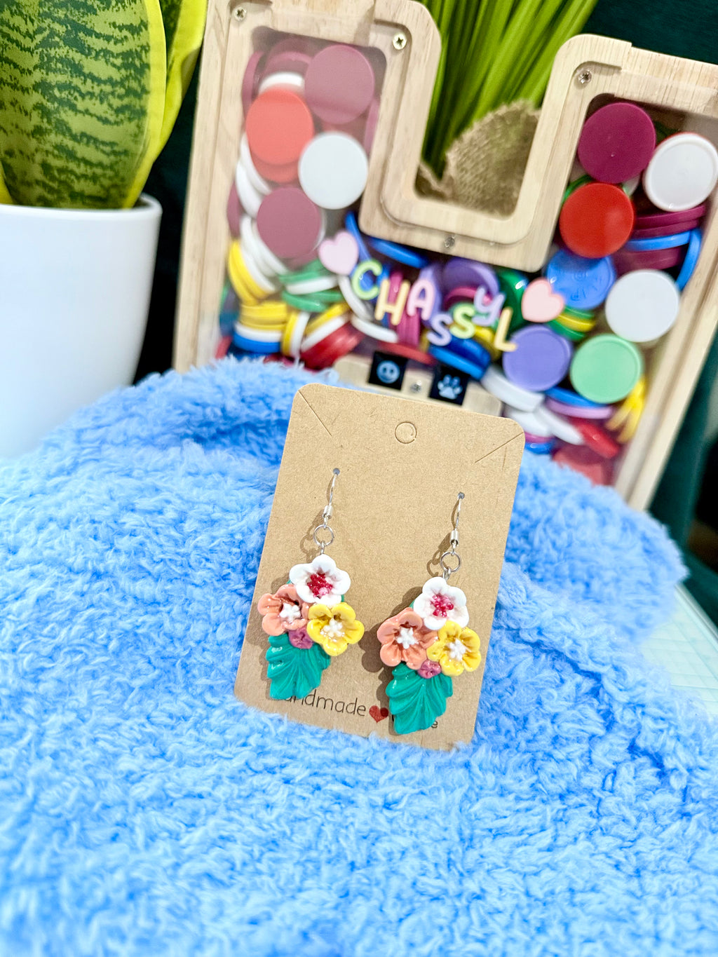 Flower earrings